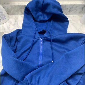 Dark Blue Zip-Up Hoodie